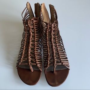 3/$15 MIA Flat Tan Sandals